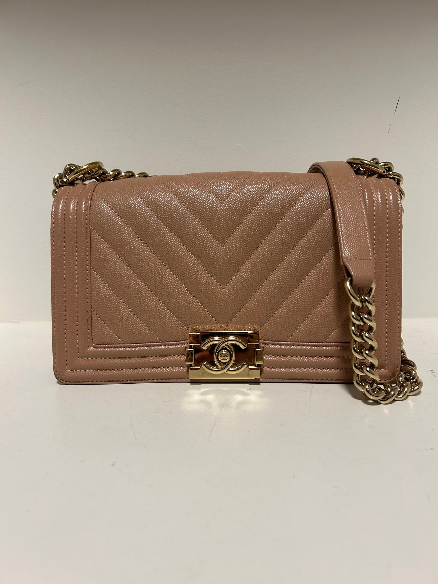 Preloved Chanel Boy Bag - Old Medium