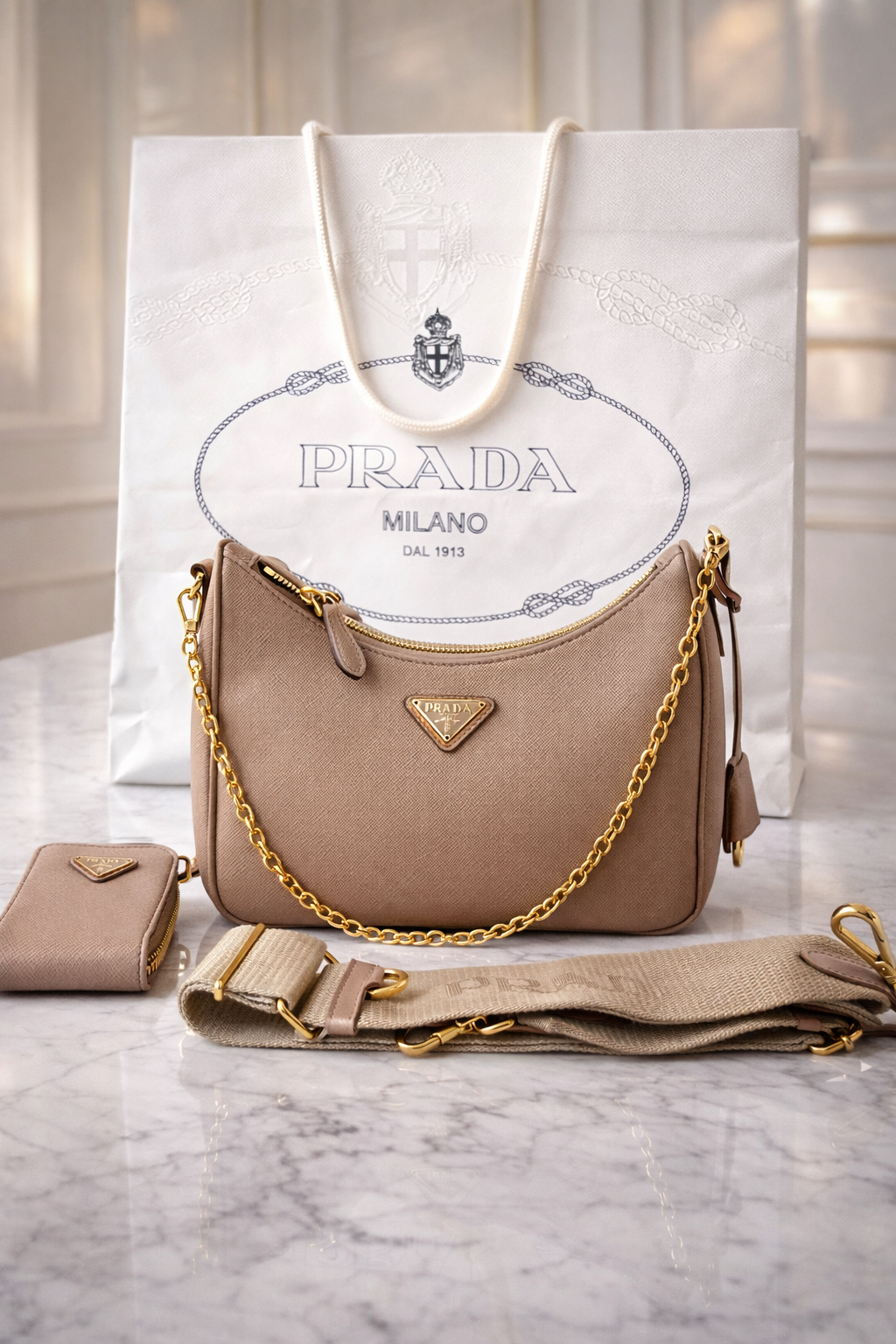 Preloved Prada Re Edition Saffiano Leather
